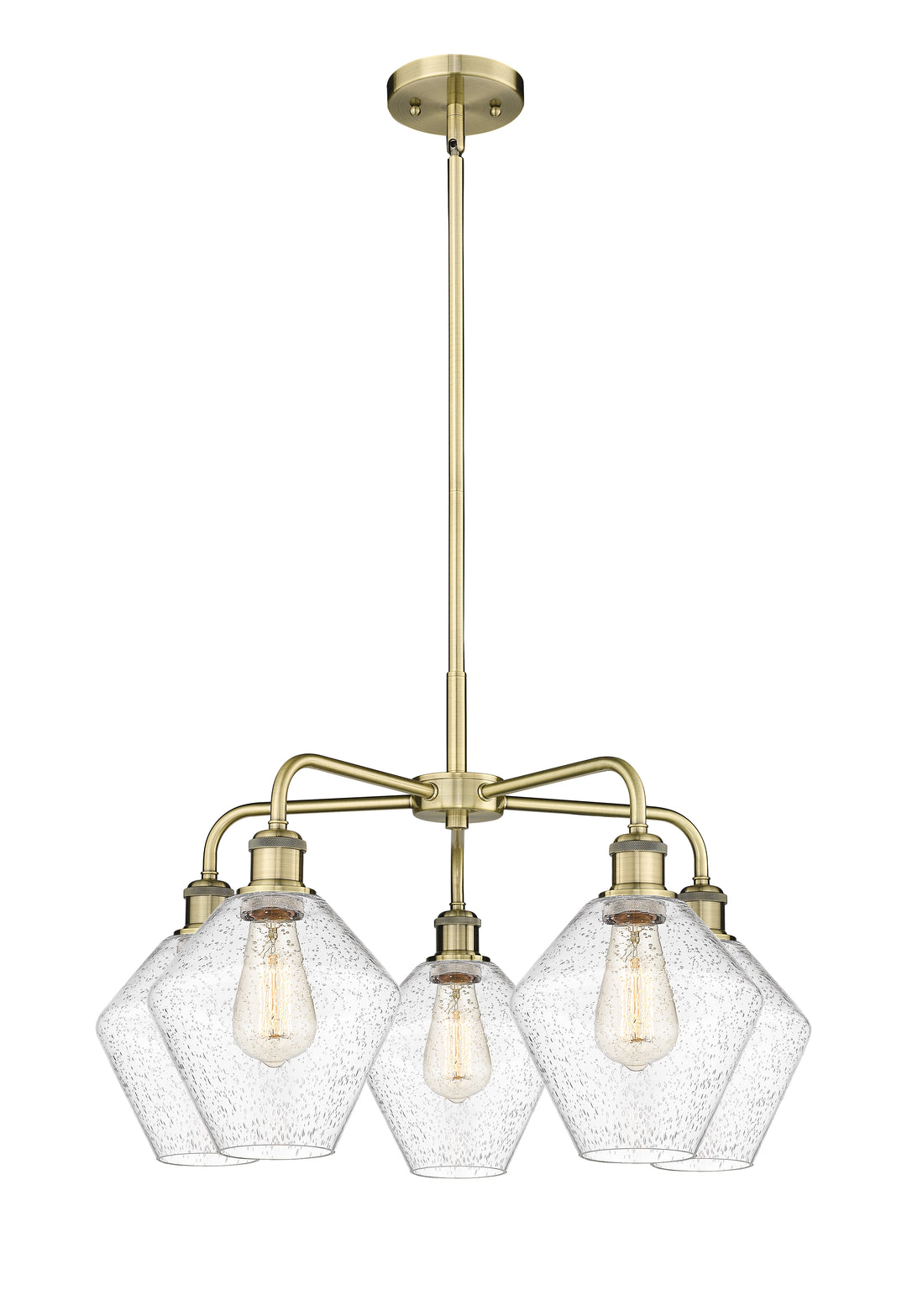 Innovations Lighting Cindyrella 8" Chandelier - Antique Brass