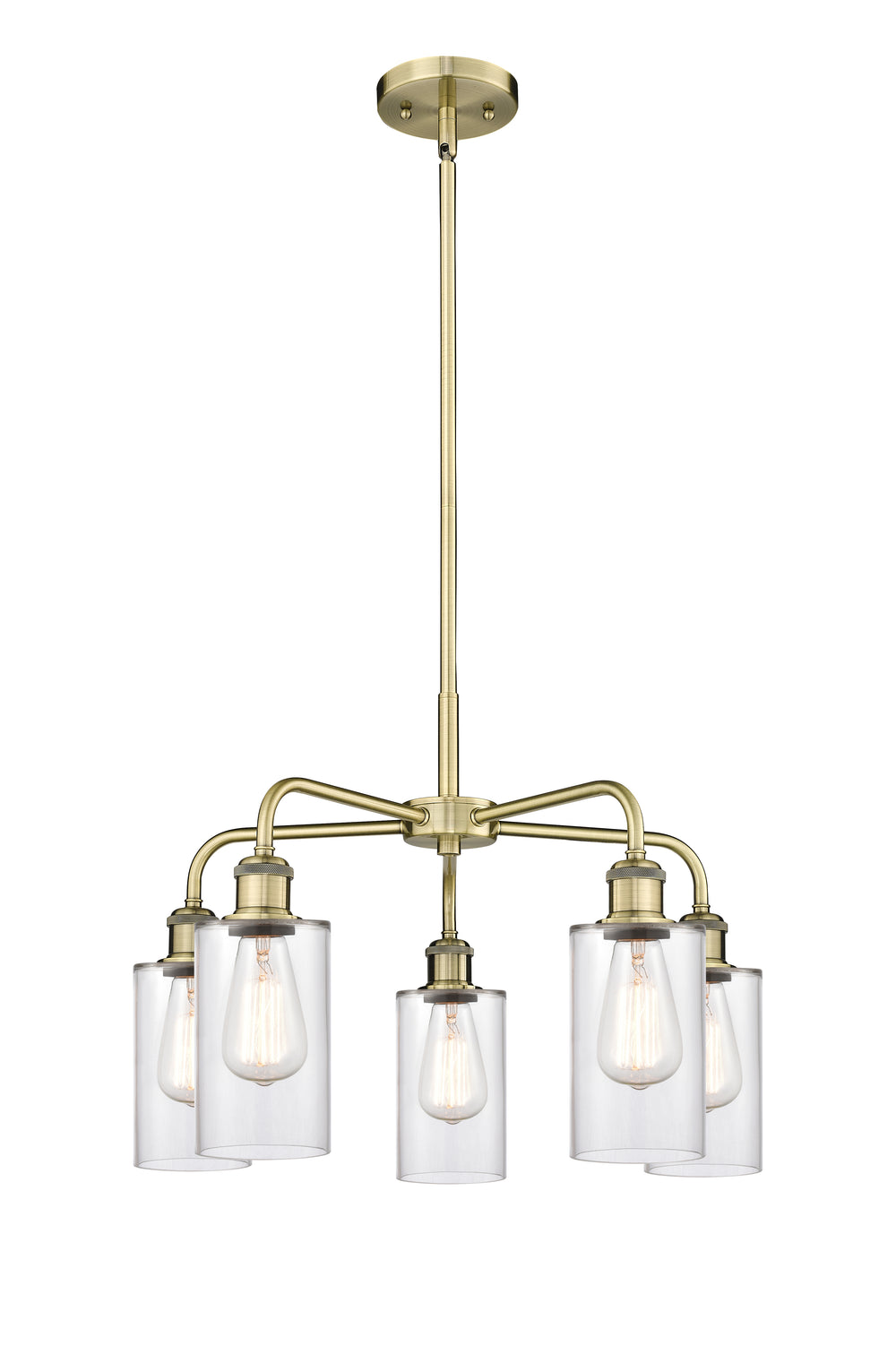 Innovations Lighting Clymer 4" Chandelier - Antique Brass