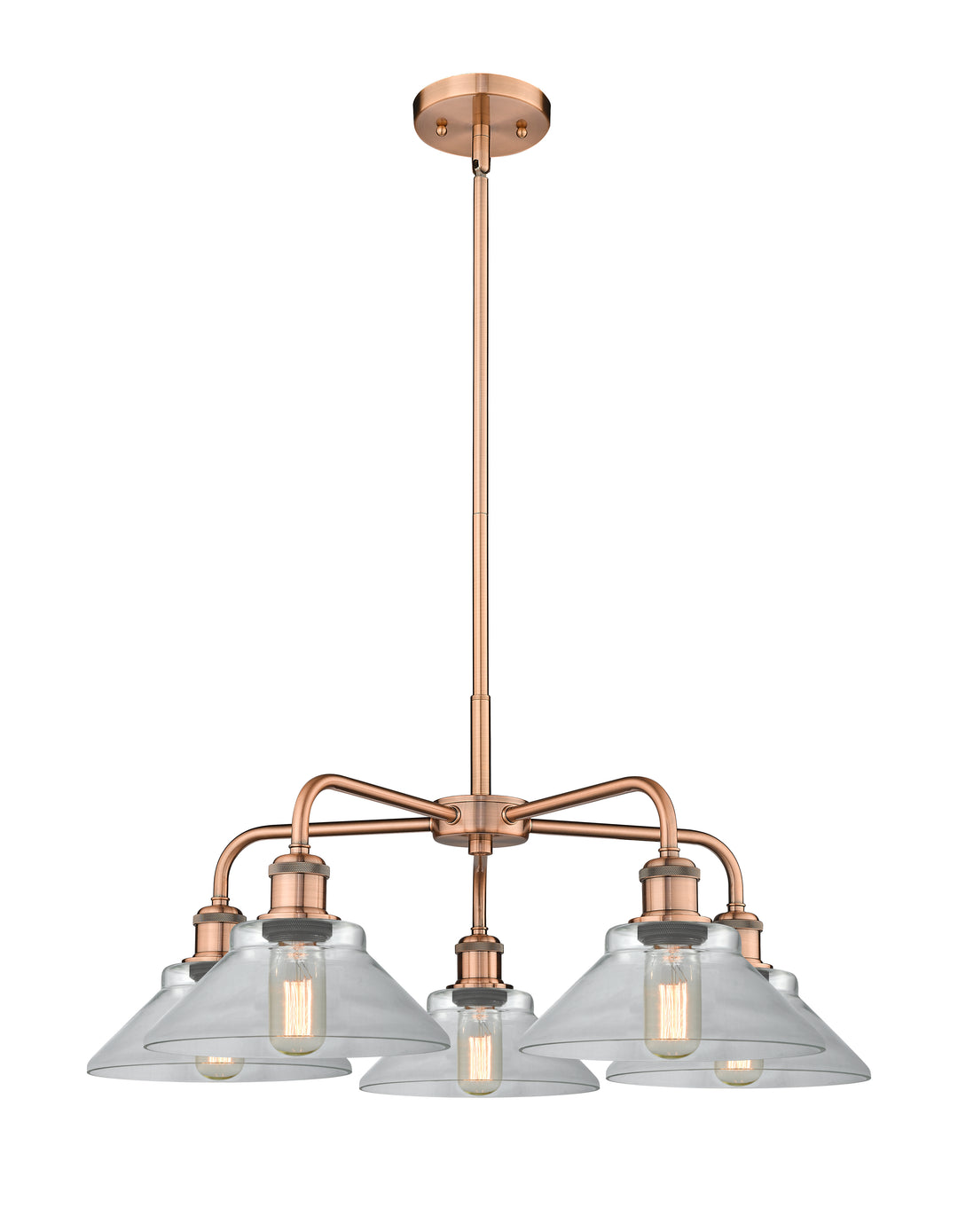 Innovations Lighting Orwell 9" Chandelier - Antique Copper