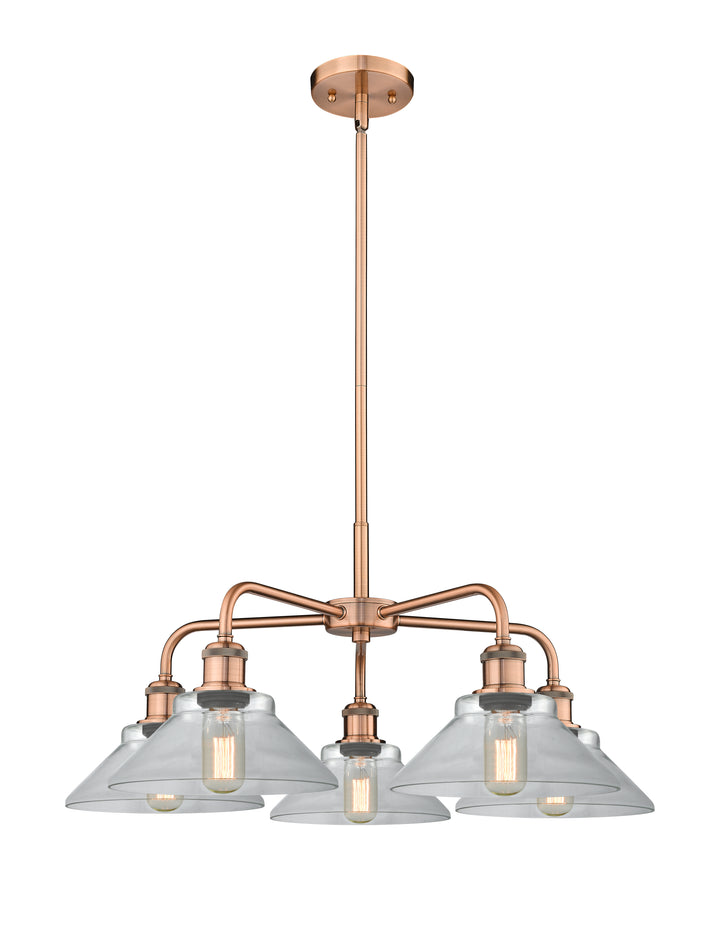 Innovations Lighting Orwell 9" Chandelier - Antique Copper