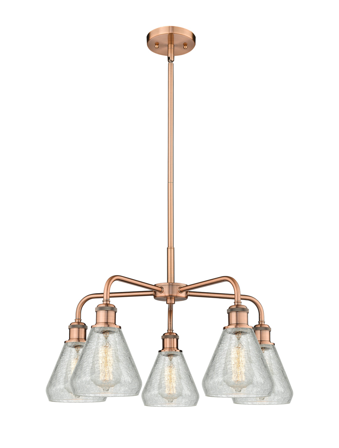 Innovations Lighting Conesus 6" Chandelier - Antique Copper