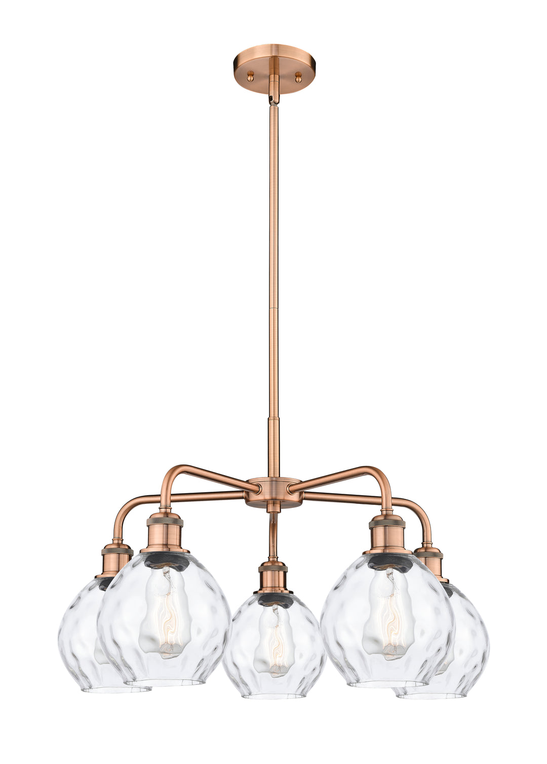 Innovations Lighting Waverly 6" Chandelier - Antique Copper