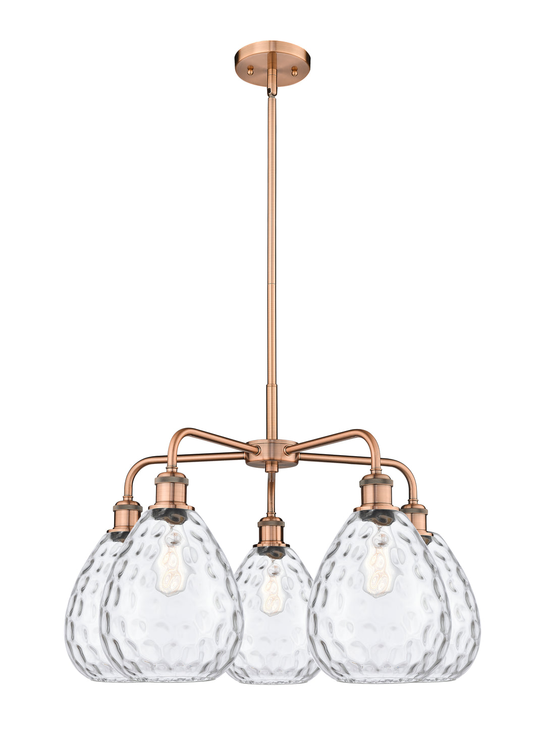 Innovations Lighting Waverly 8" Chandelier - Antique Copper