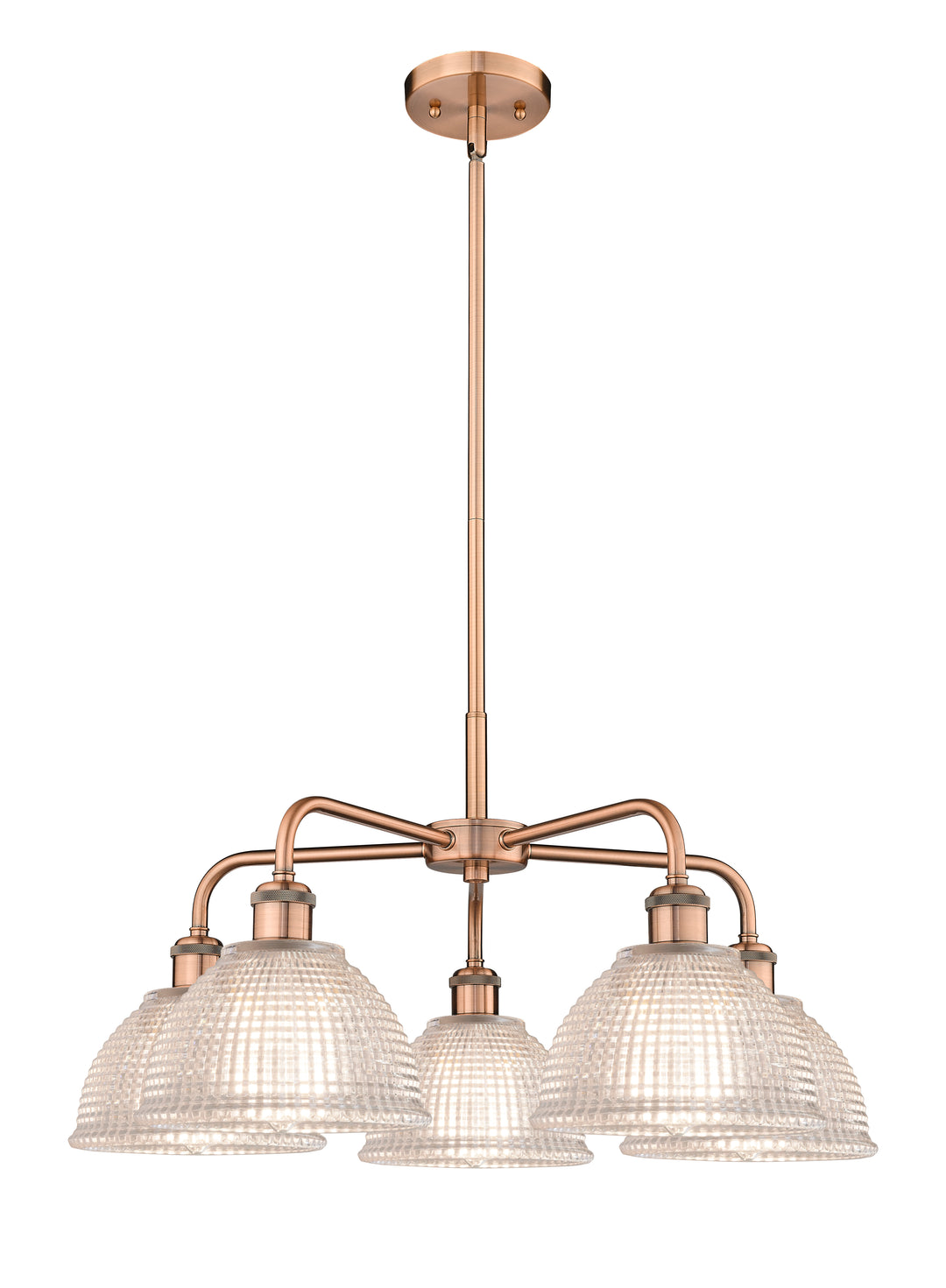 Innovations Lighting Arietta 8" Chandelier Chandeliers Innovations Lighting Antique Copper Clear ; Glass Type: Transparent 