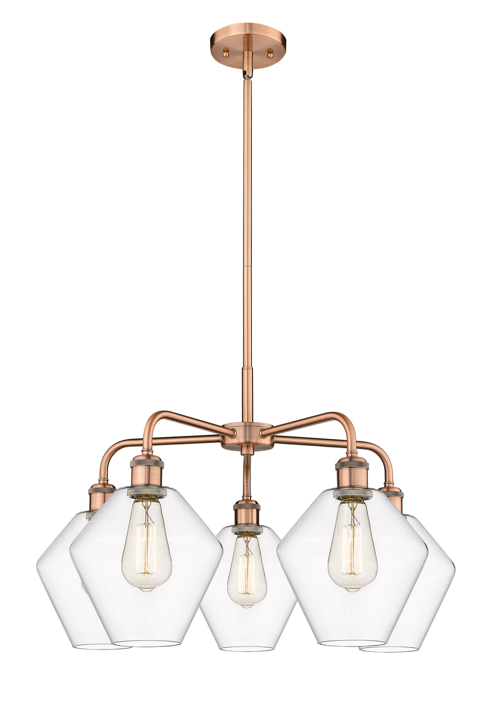 Innovations Lighting Cindyrella 8" Chandelier - Antique Copper