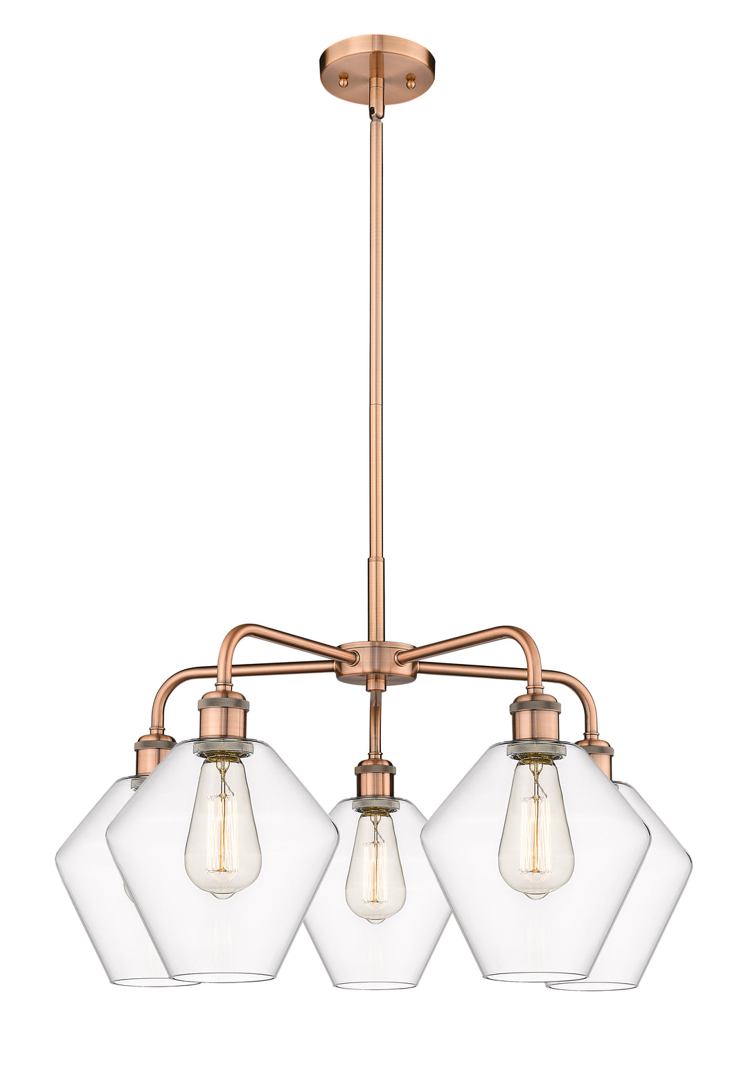 Innovations Lighting Cindyrella 8" Chandelier - Antique Copper