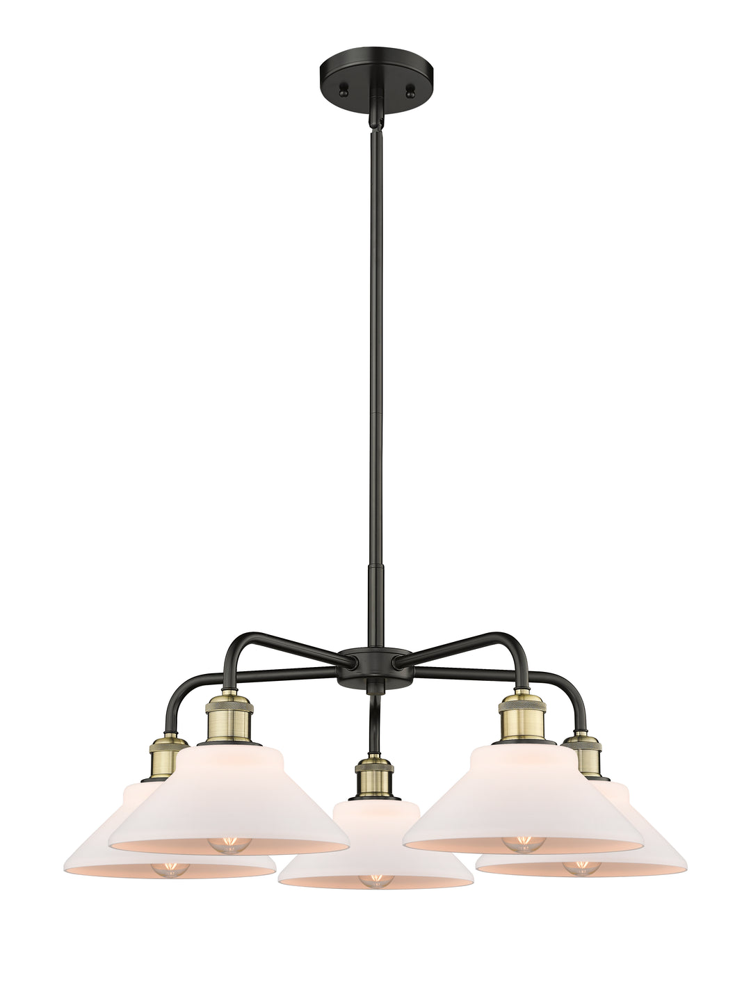 Innovations Lighting Orwell 9" Chandelier - Black Antique Brass