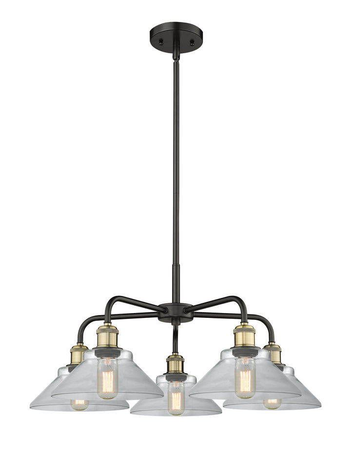 Innovations Lighting Orwell 9" Chandelier - Black Antique Brass