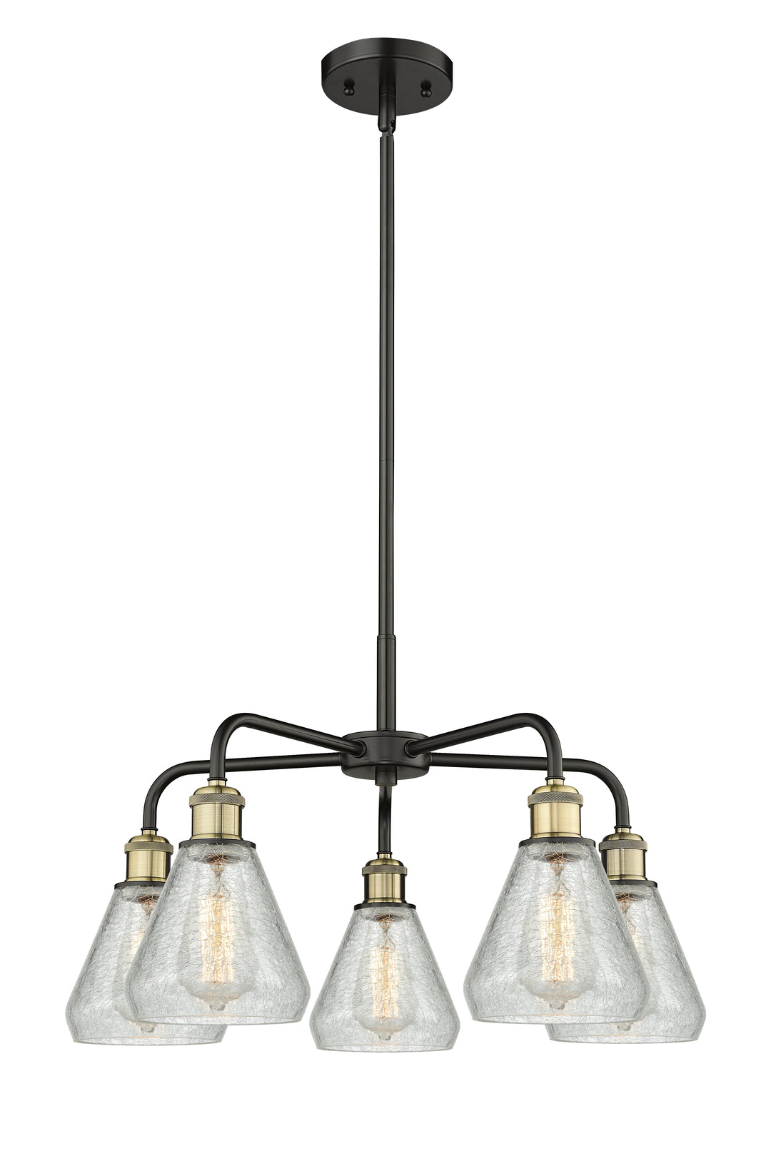 Innovations Lighting Conesus 6" Chandelier - Black Antique Brass