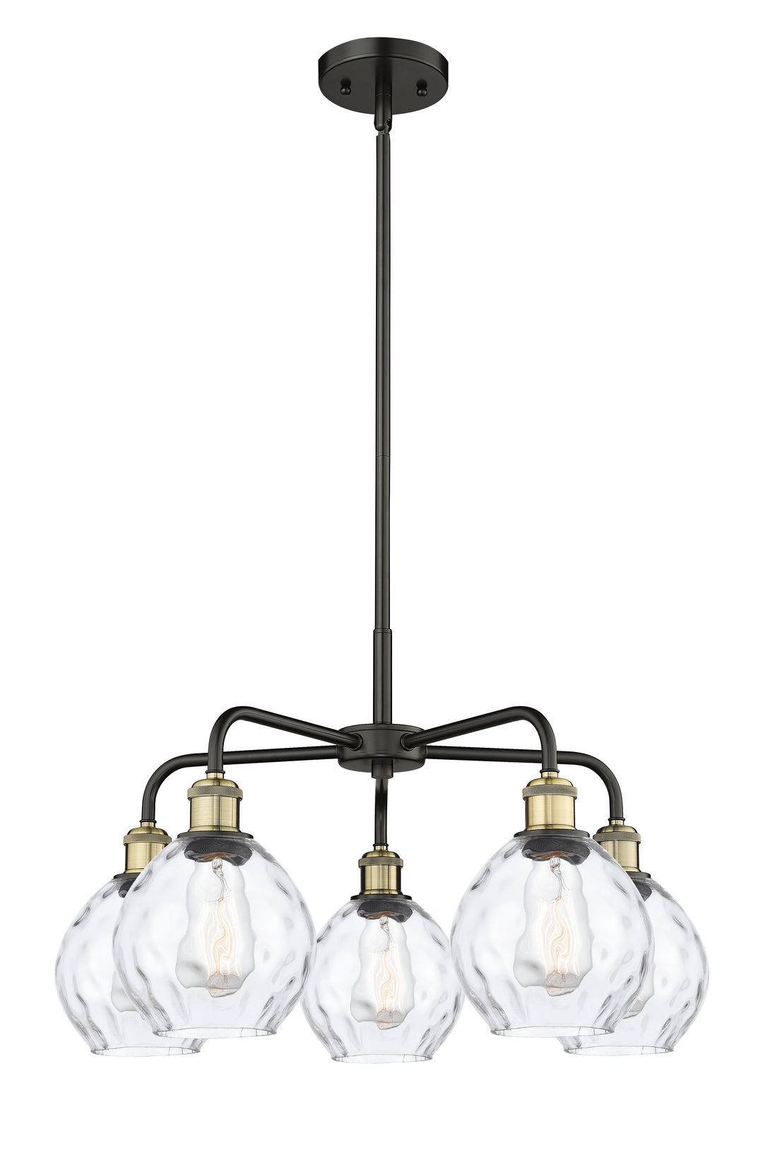 Innovations Lighting Waverly 6" Chandelier - Black Antique Brass