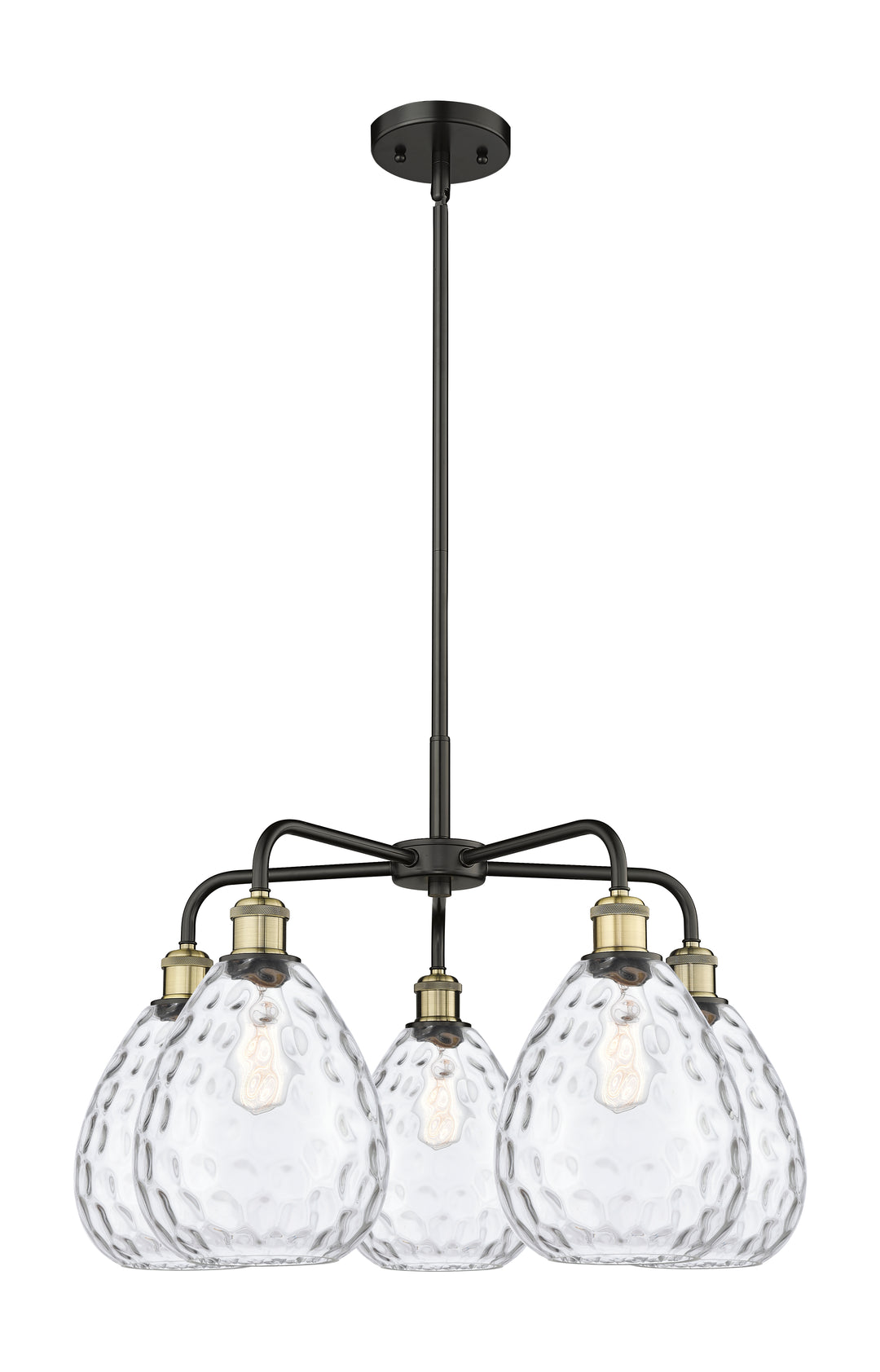 Innovations Lighting Waverly 8" Chandelier - Black Antique Brass