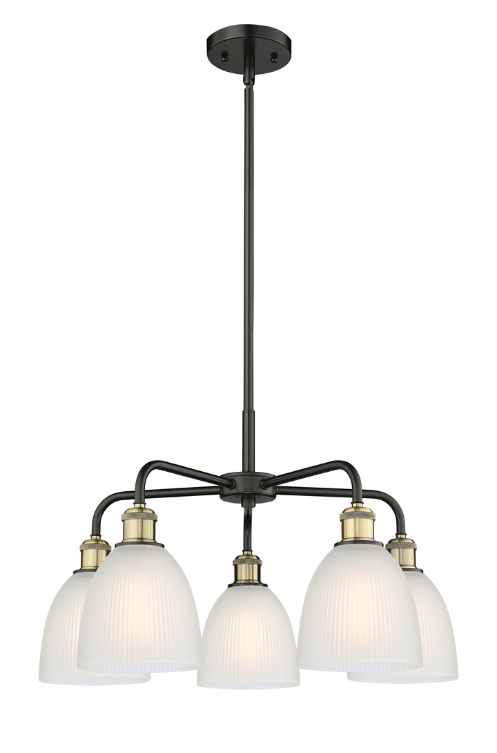 Innovations Lighting Castile 6" Chandelier - Black Antique Brass Chandeliers Innovations Lighting White ; Glass Type: White  