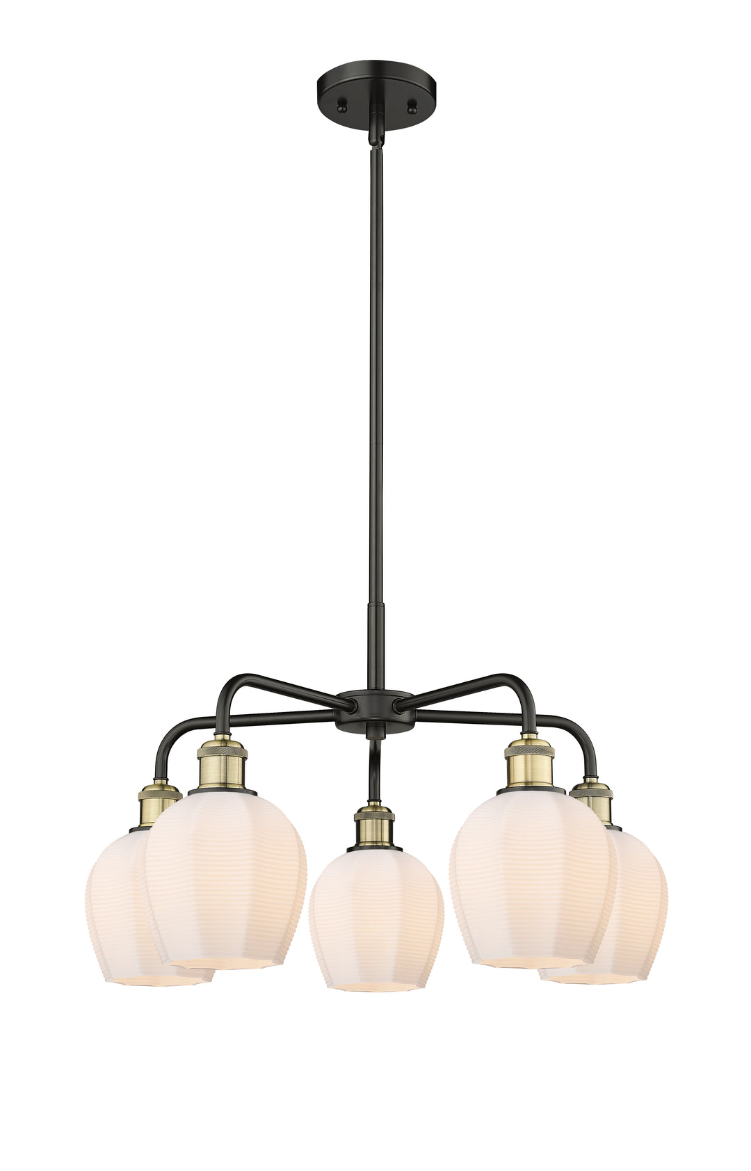 Innovations Lighting Norfolk 6" Chandelier - Black Antique Brass
