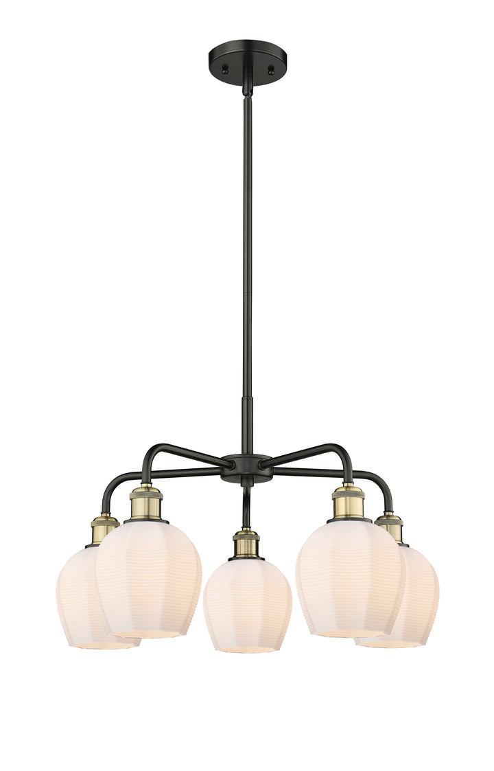 Innovations Lighting Norfolk 6" Chandelier - Black Antique Brass
