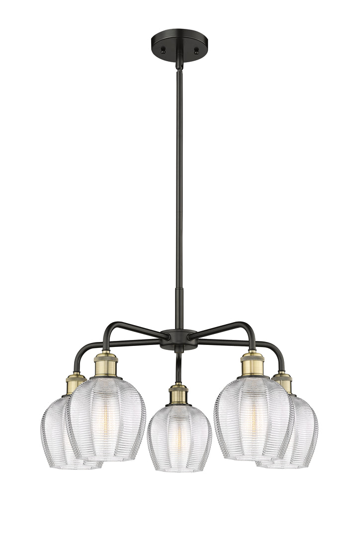Innovations Lighting Norfolk 6" Chandelier - Black Antique Brass