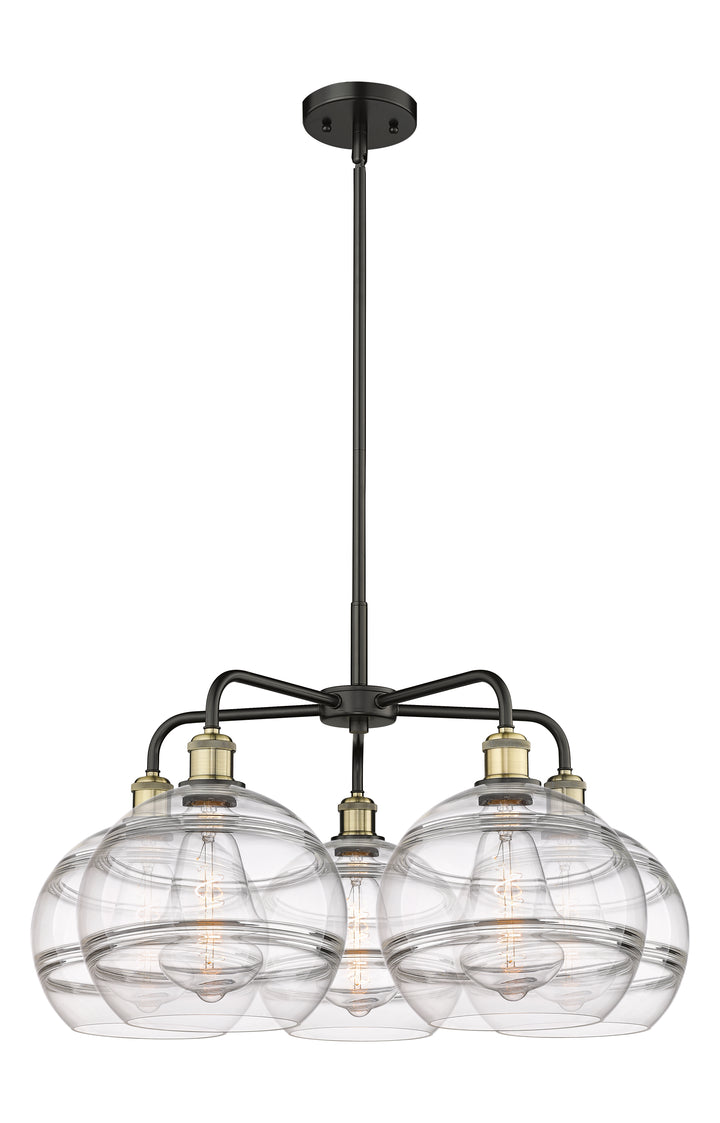 Innovations Lighting Rochester 10" Chandelier - Black Antique Brass