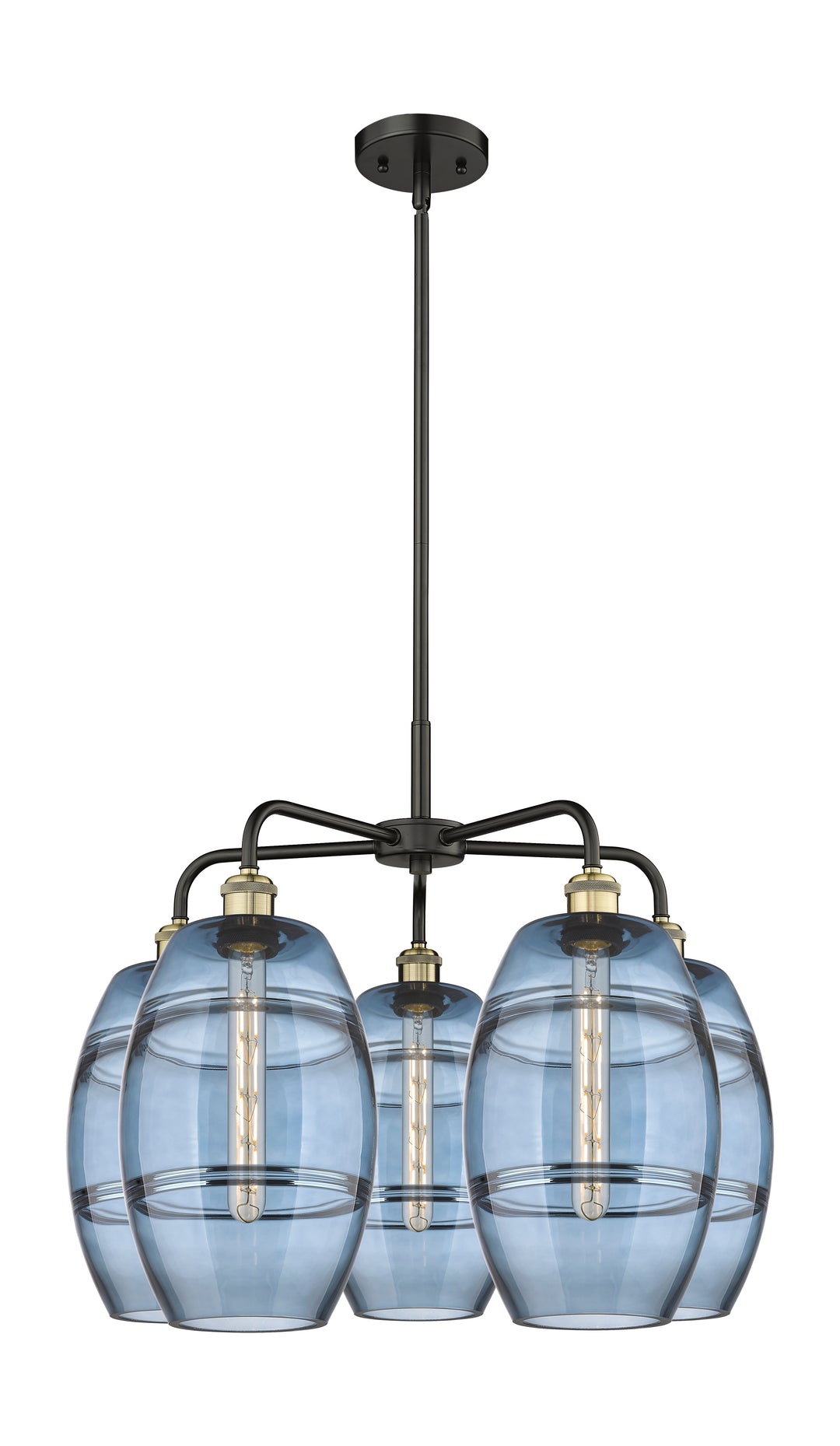 Innovations Lighting Vaz 8" Chandelier - Black Antique Brass