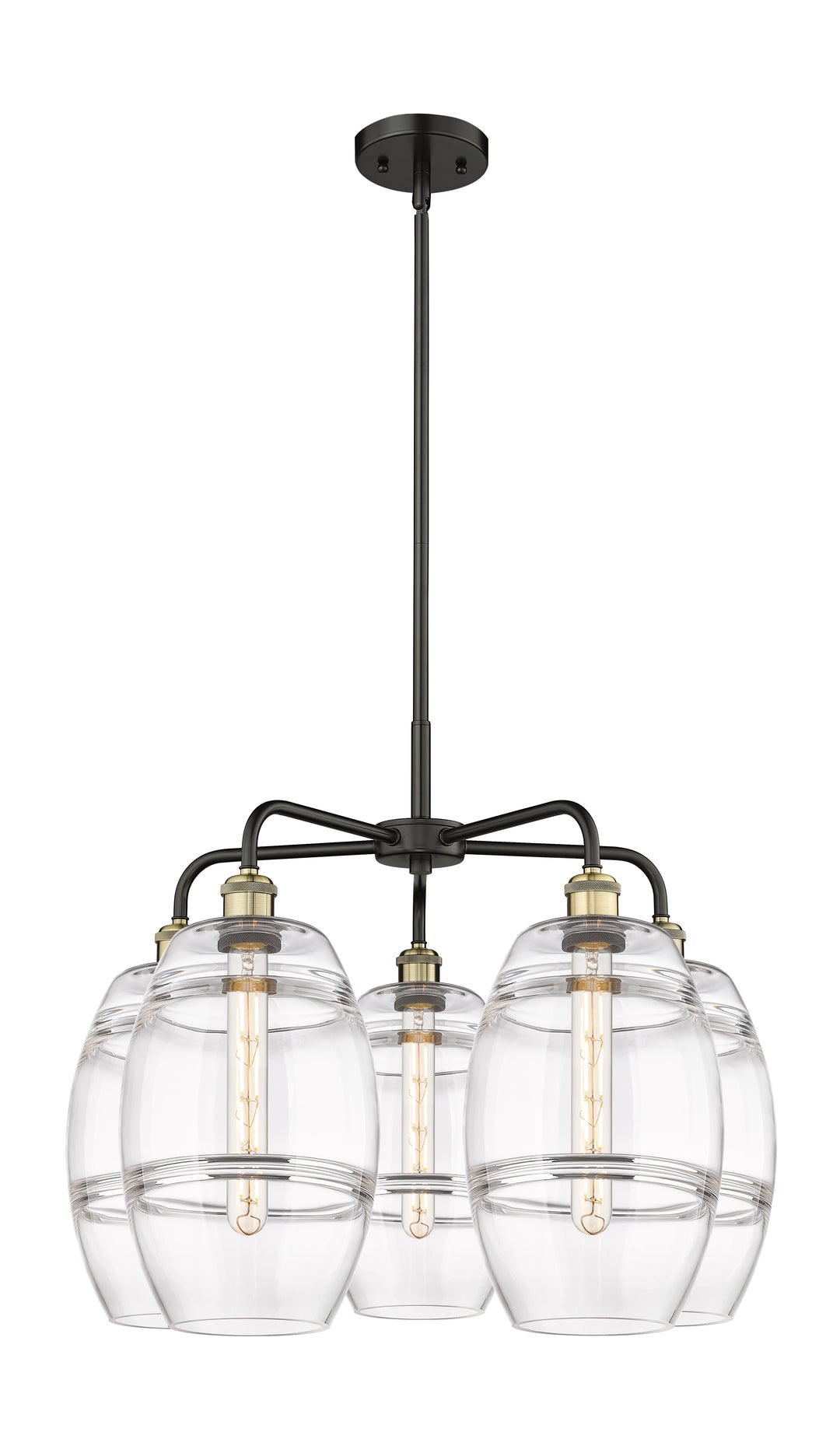 Innovations Lighting Vaz 8" Chandelier - Black Antique Brass