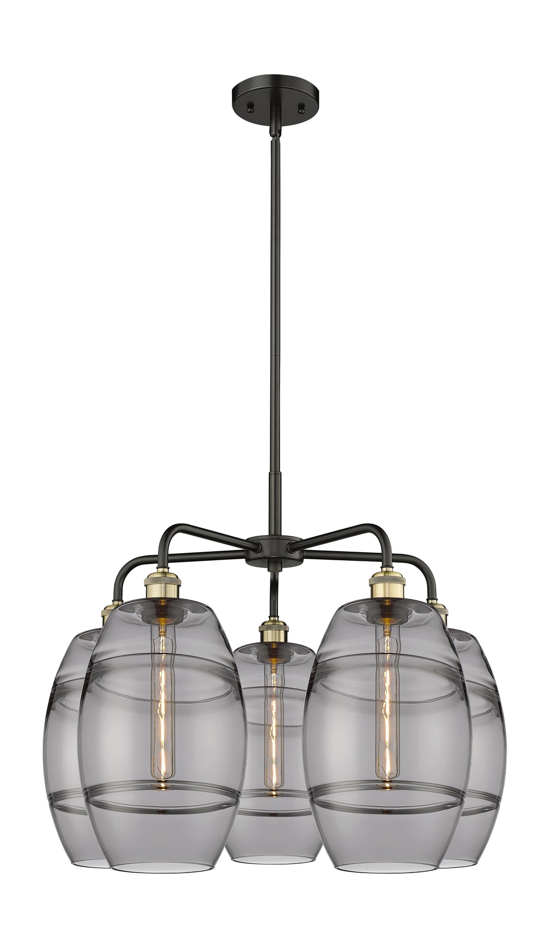 Innovations Lighting Vaz 8" Chandelier - Black Antique Brass