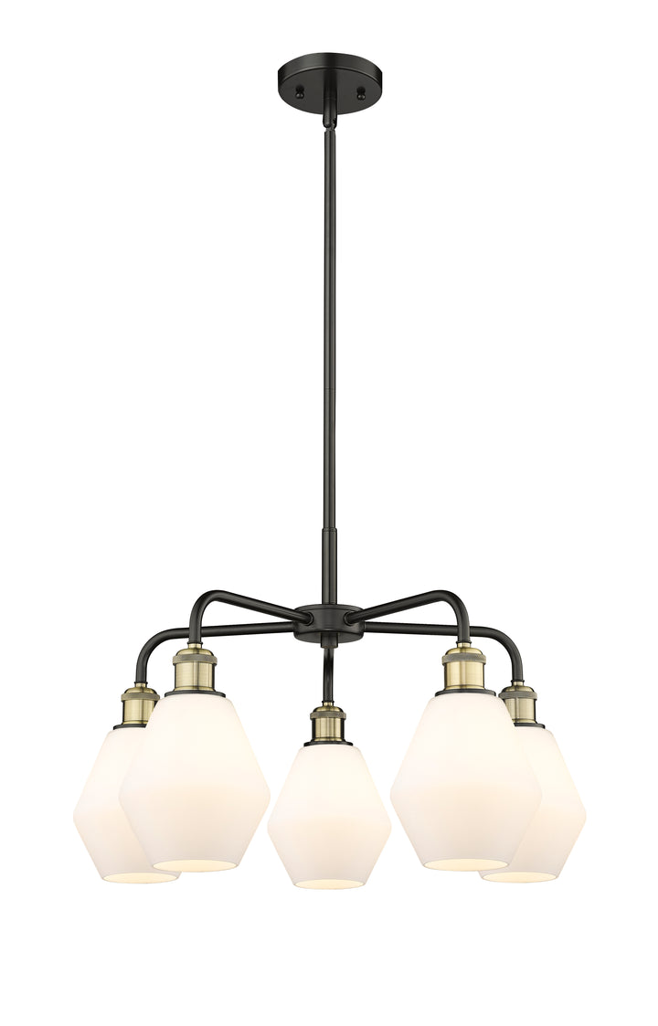 Innovations Lighting Cindyrella 6" Chandelier - Black Antique Brass Chandeliers Innovations Lighting Cased Matte White ; Glass Type: White  