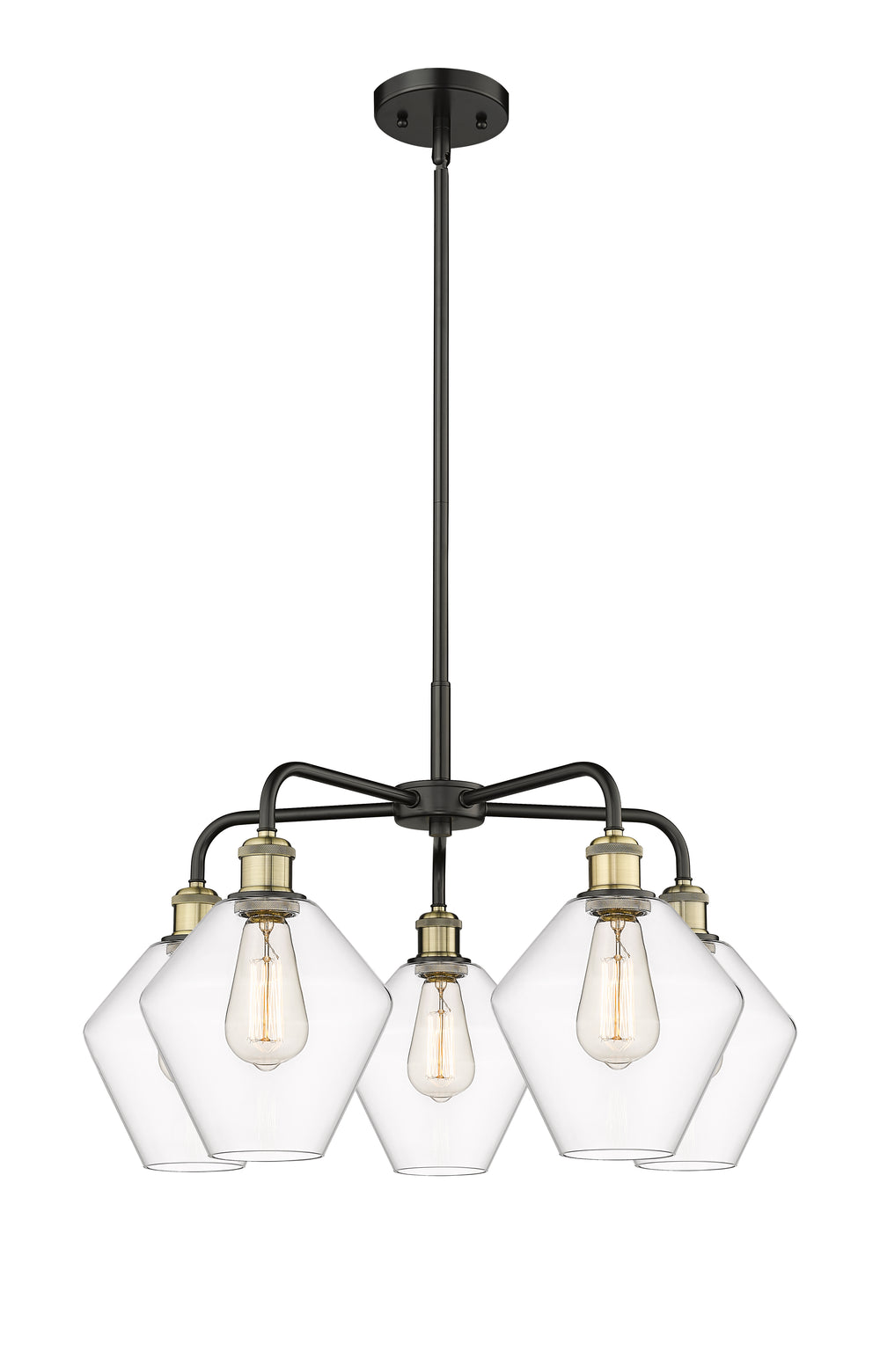 Innovations Lighting Cindyrella 8" Chandelier - Black Antique Brass