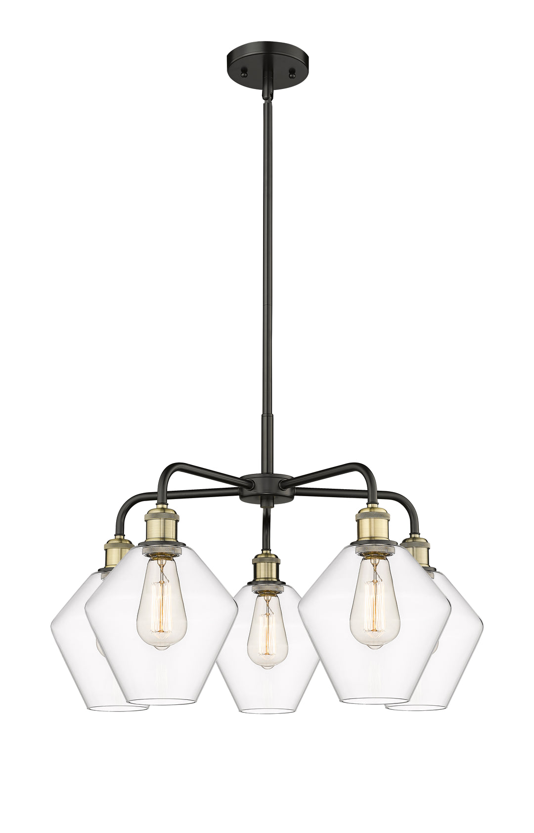 Innovations Lighting Cindyrella 8" Chandelier - Black Antique Brass