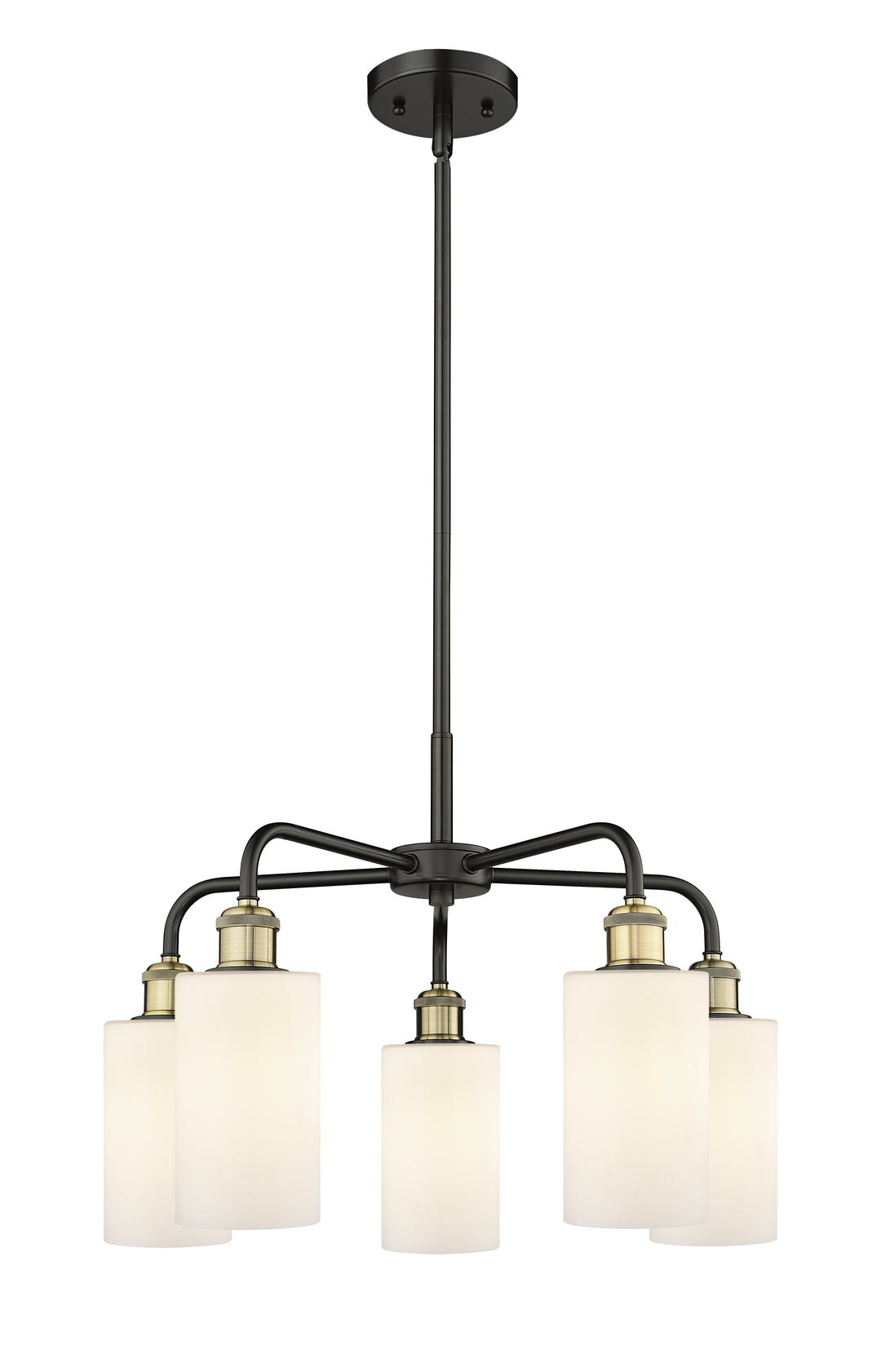 Innovations Lighting Clymer 4" Chandelier - Black Antique Brass