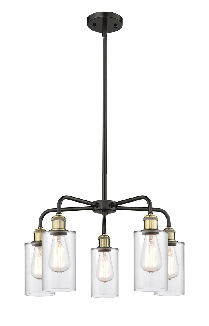 Innovations Lighting Clymer 4" Chandelier - Black Antique Brass