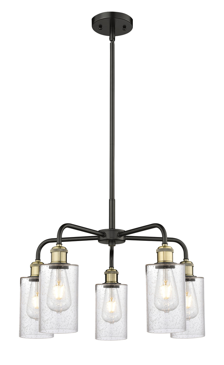 Innovations Lighting Clymer 4" Chandelier - Black Antique Brass