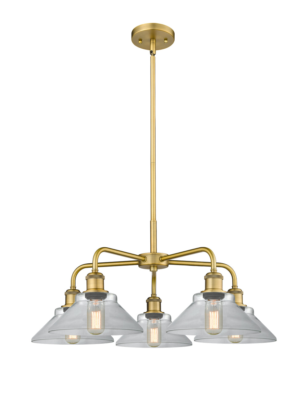 Innovations Lighting Orwell 9" Chandelier - Brushed Brass
