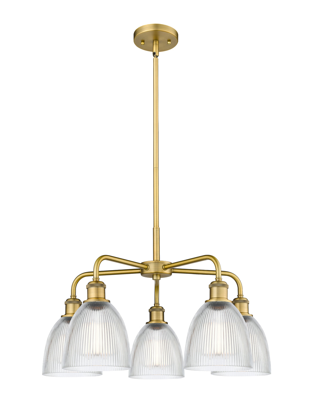 Innovations Lighting Castile 6" Chandelier - Brushed Brass Chandeliers Innovations Lighting Clear ; Glass Type: Transparent  