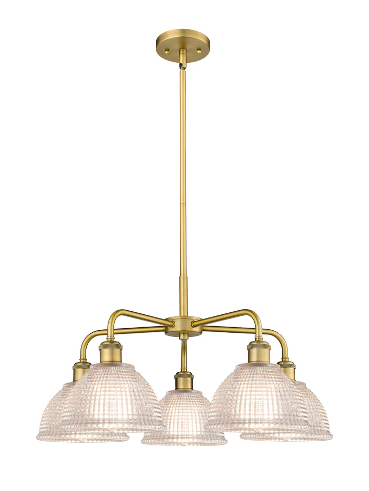 Innovations Lighting Arietta 8" Chandelier Chandeliers Innovations Lighting Brushed Brass Clear ; Glass Type: Transparent 