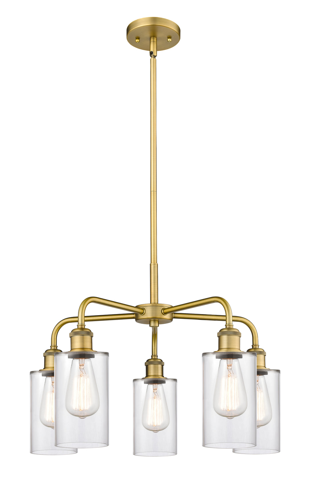 Innovations Lighting Clymer 4" Chandelier - Brushed Brass