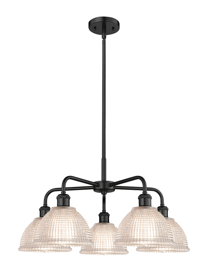 Innovations Lighting Arietta 8" Chandelier Chandeliers Innovations Lighting Matte Black Clear ; Glass Type: Transparent 