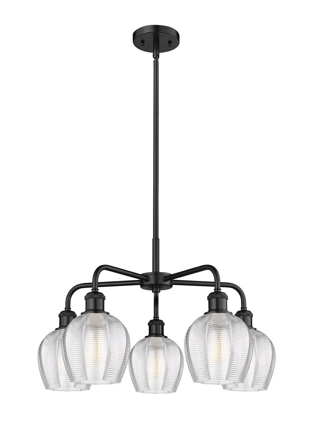 Innovations Lighting Norfolk 6" Chandelier - Matte Black