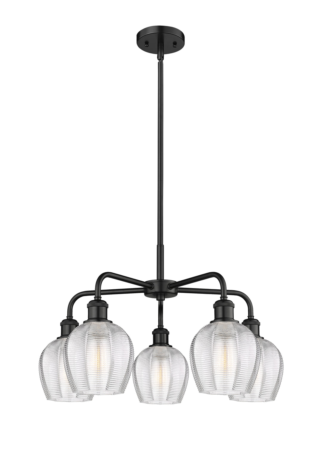 Innovations Lighting Norfolk 6" Chandelier - Matte Black