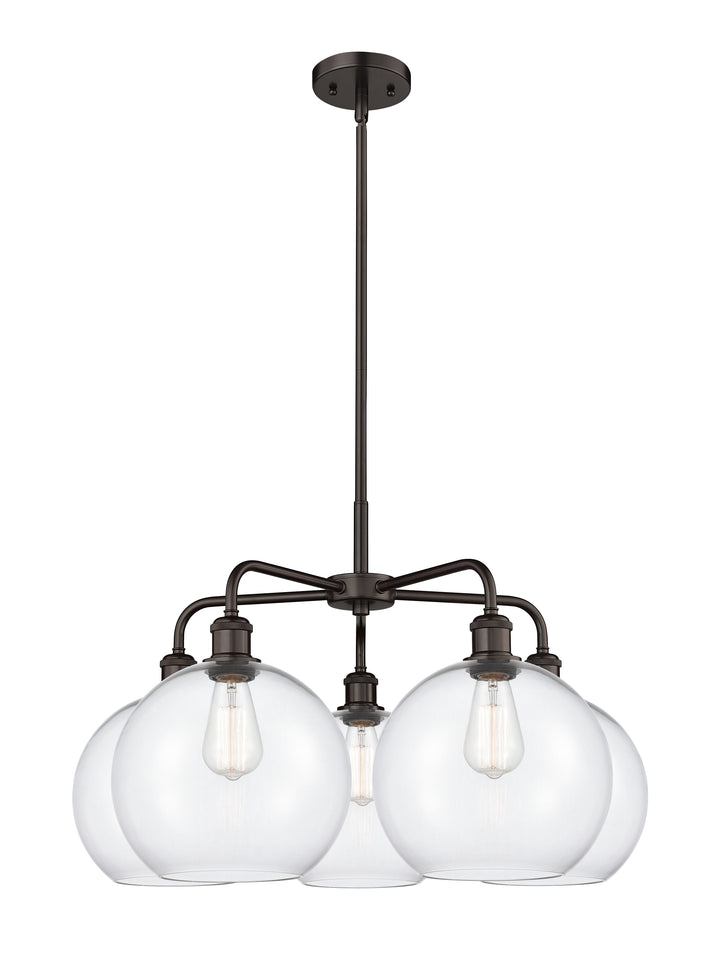 Innovations Lighting Athens 10" Chandelier Chandeliers Innovations Lighting Oil Rubbed Bronze Clear ; Glass Type: Clear 