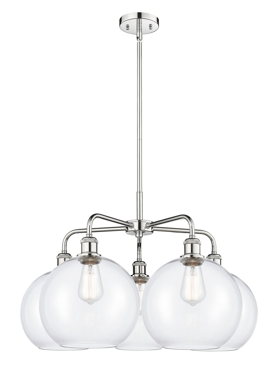 Innovations Lighting Athens 10" Chandelier Chandeliers Innovations Lighting Polished Chrome Clear ; Glass Type: Clear 