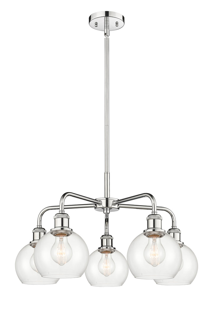 Innovations Lighting Athens 6" Chandelier Chandeliers Innovations Lighting Polished Chrome Clear ; Glass Type: Clear 