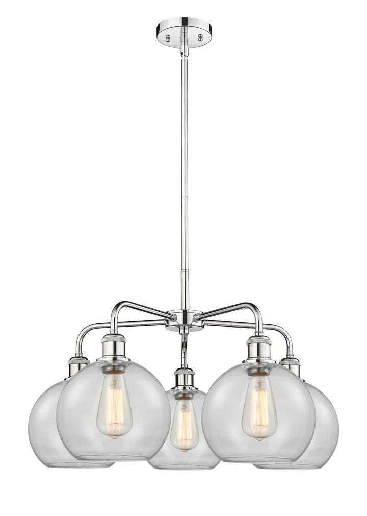 Innovations Lighting Athens 8" Chandelier Chandeliers Innovations Lighting Polished Chrome Clear ; Glass Type: Clear 