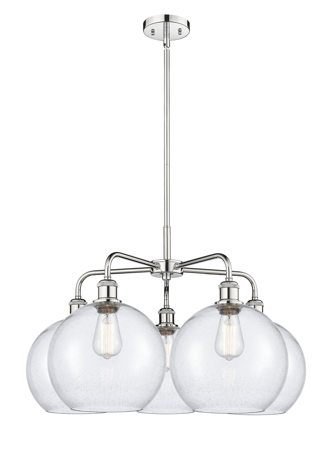 Innovations Lighting Athens 10" Chandelier Chandeliers Innovations Lighting Polished Chrome Seedy ; Glass Type: Seeded 