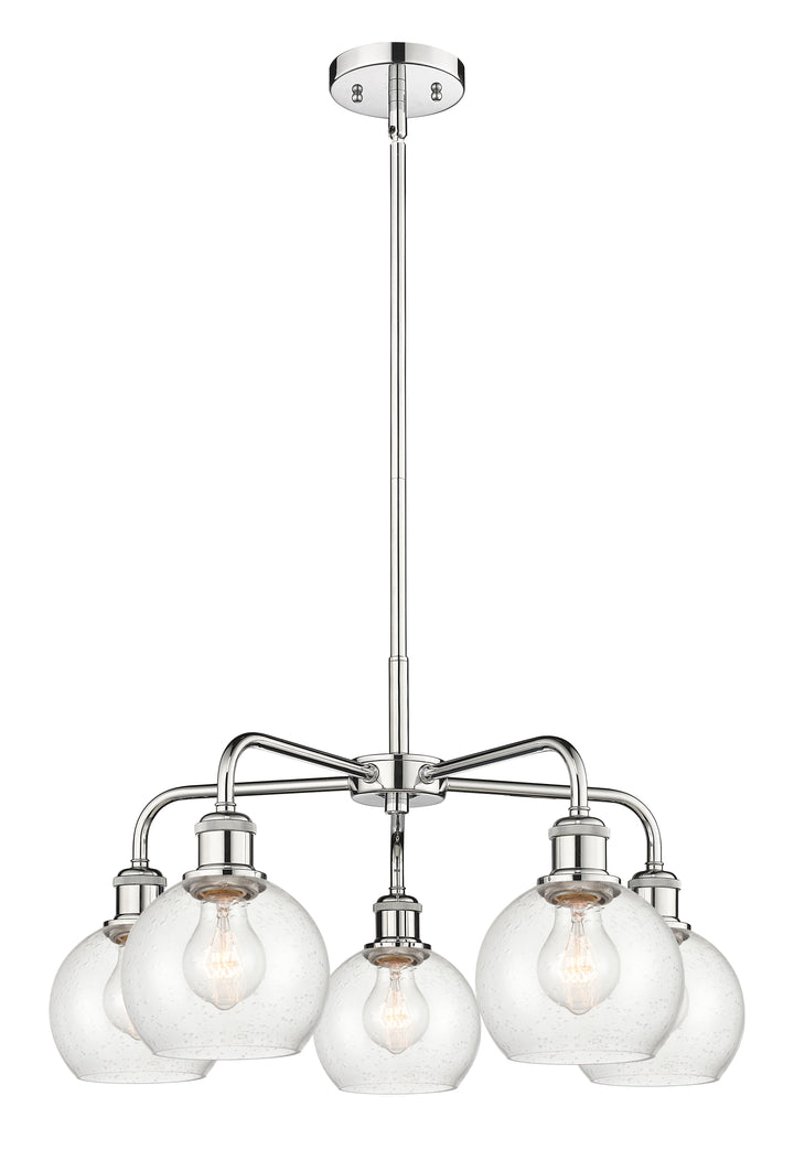 Innovations Lighting Athens 6" Chandelier Chandeliers Innovations Lighting Polished Chrome Seedy ; Glass Type: Seeded 