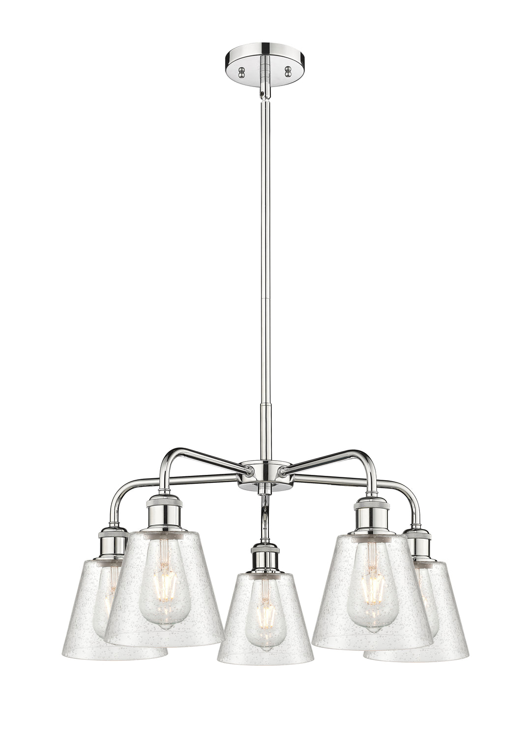 Innovations Lighting Caton 6" Chandelier - Polished Chrome Chandeliers Innovations Lighting Frosted ; Glass Type: Frosted  