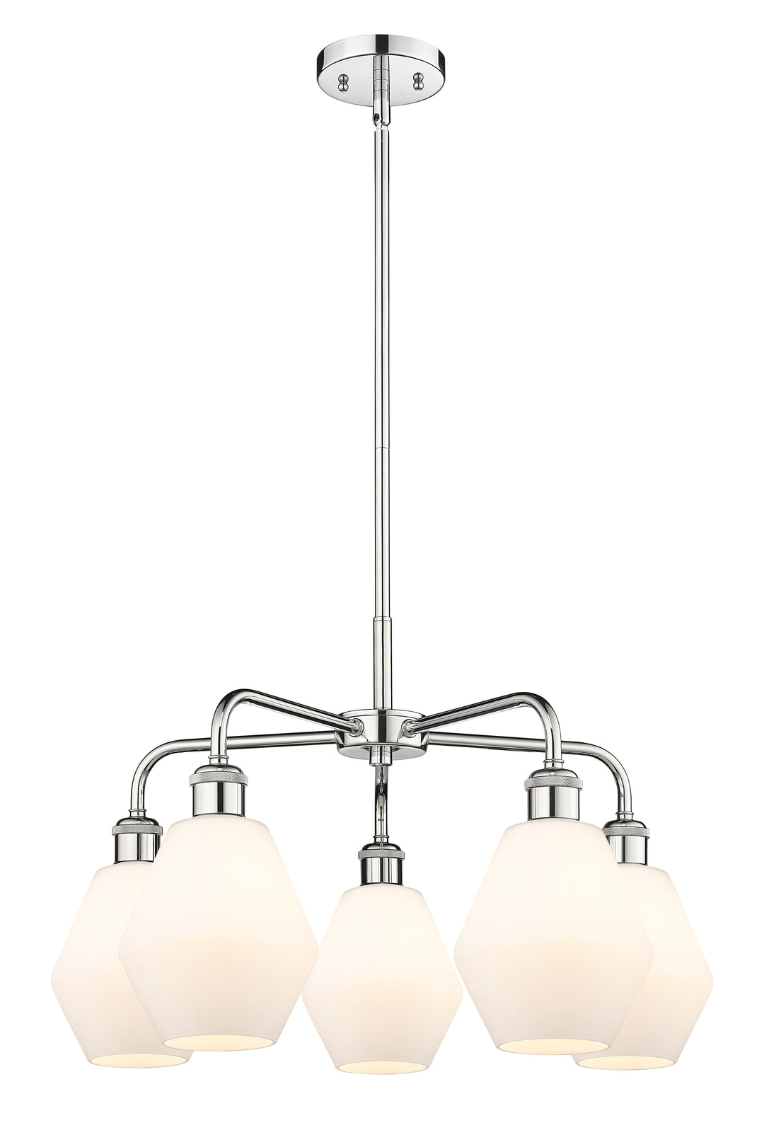 Innovations Lighting Cindyrella 6" Chandelier - Polished Chrome Chandeliers Innovations Lighting Cased Matte White ; Glass Type: White  