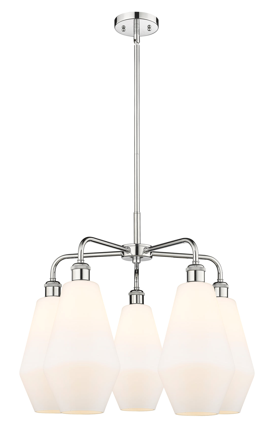 Innovations Lighting Cindyrella 7" Chandelier - Polished Chrome Chandeliers Innovations Lighting Cased Matte White ; Glass Type: White  