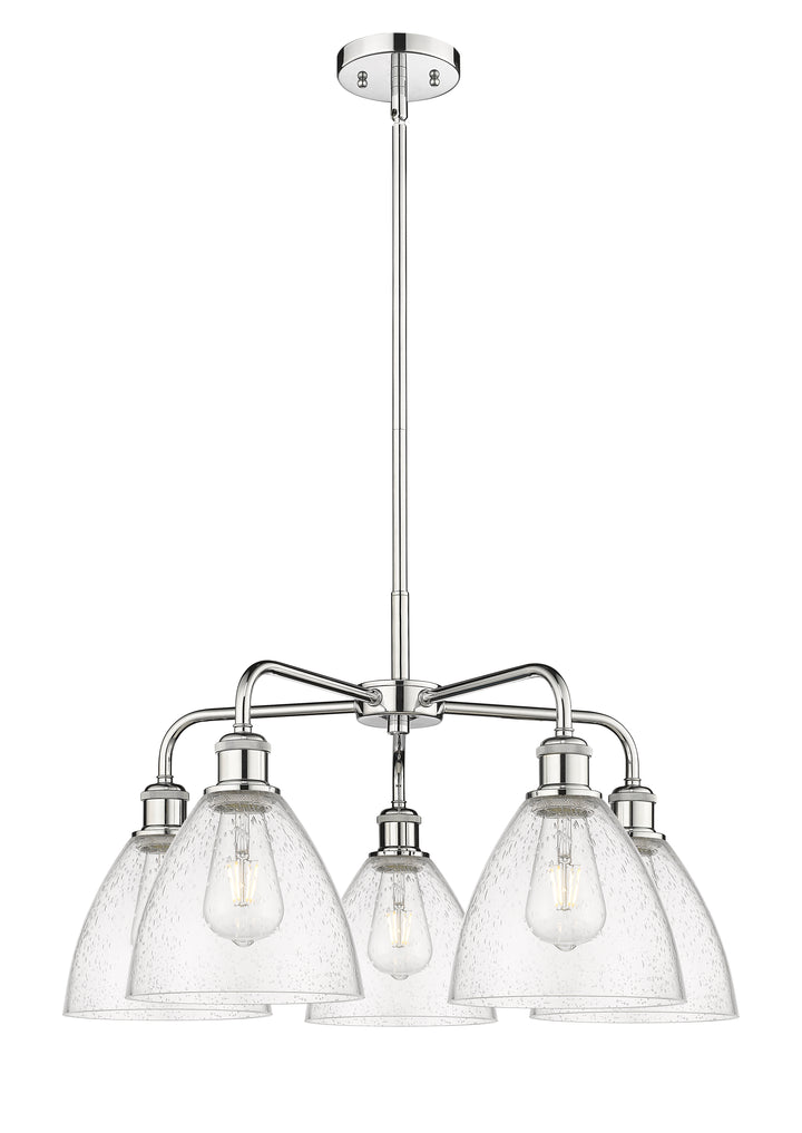 Innovations Lighting Bristol 7.5" Chandelier - Polished Chrome Chandeliers Innovations Lighting Seedy ; Glass Type: Seeded  