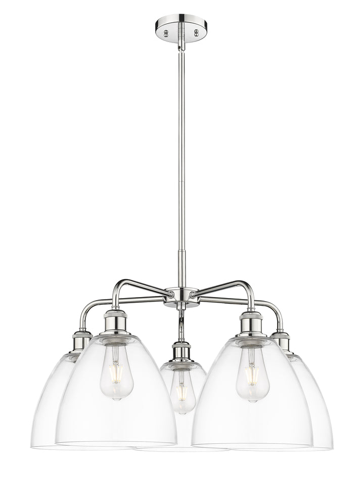 Innovations Lighting Bristol 9" Chandelier Chandeliers Innovations Lighting Polished Chrome Clear ; Glass Type: Clear 