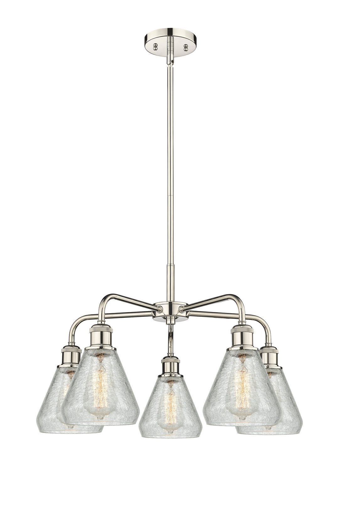Innovations Lighting Conesus 6" Chandelier - Polished Nickel