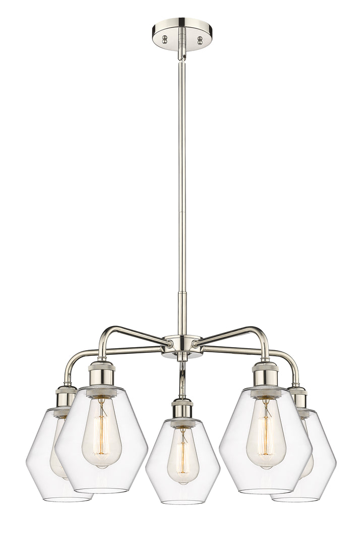 Innovations Lighting Cindyrella 6" Chandelier - Polished Nickel Chandeliers Innovations Lighting Clear ; Glass Type: Clear  