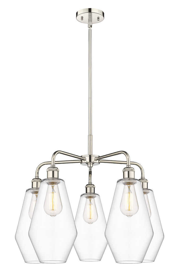 Innovations Lighting Cindyrella 7" Chandelier - Polished Nickel Chandeliers Innovations Lighting Clear ; Glass Type: Clear  